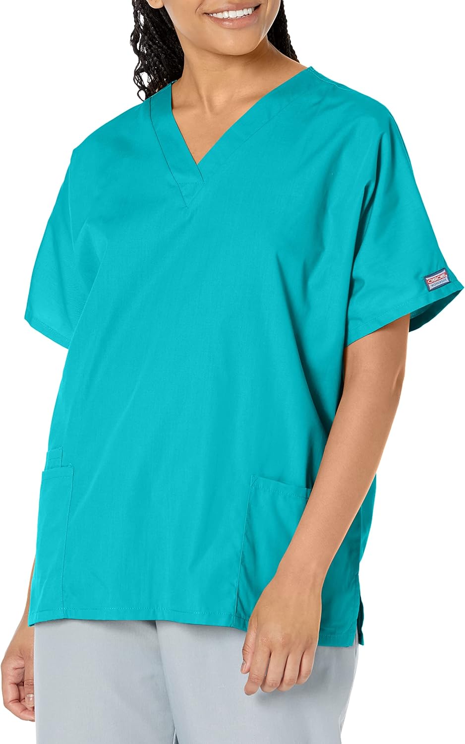 Cherokee Scrub for Women V-Neck Top Traditional fit with Dolman Sleeve and Fade Resistant Fabric - 4700