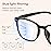 Gaoye Stylish Blue Light Glasses for Woman - Computer Glasses for Blue Light Blocking - Lightweight Frames - 3 pack