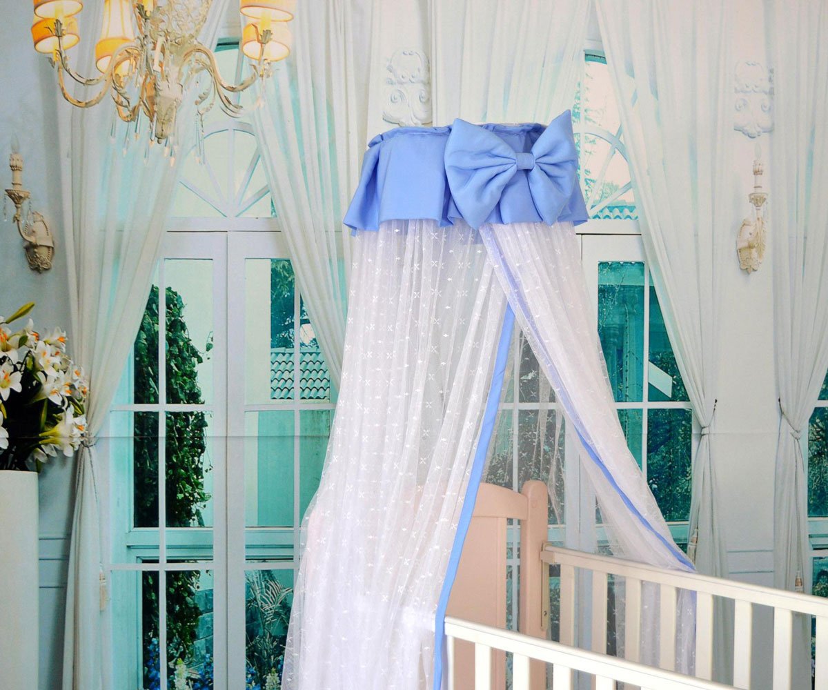 Soporte Para Mosquitera De Cuna | Montaje Con Clips | Blanco | Fácil De Instalar | Para Cunas Y Camas Infantiles