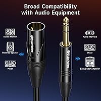 Vista 4 de Cable Matters 6.35mm (1/4") cable TRS a XLR (macho a macho)