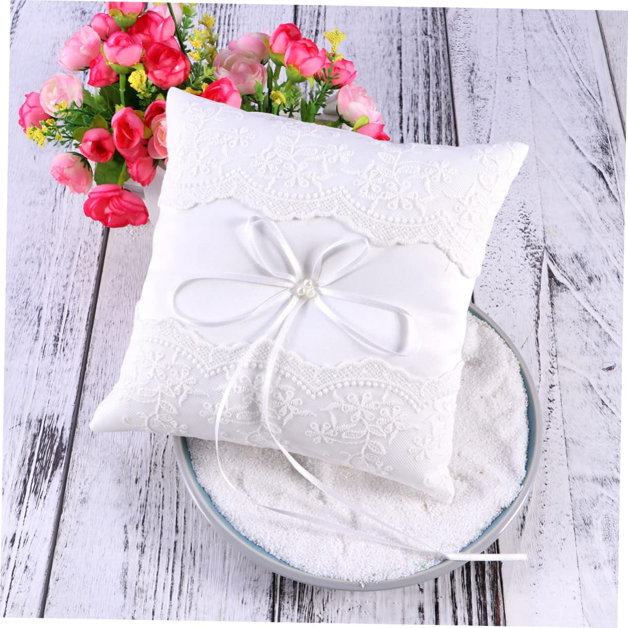 jojofuny 3 Pezzi 20x20cm Cuscino Da Sposa Decorazione Nuziale Cuscino Decorativo