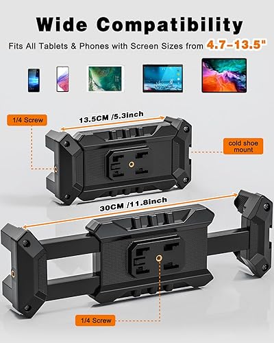 Miniatura 6 de Soporte para tablet para escritorio, soporte ajustable con cuello de cisne con rotación de 360 para iPad ProAirMini, Kindle Fire Hd, Galaxy Tabs y