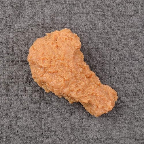 Miniatura 4 de Collar con colgante de pollo frito de BlingGlow con diseño de simulación de pollo frito y adorable joyería de alimentos realista, pierna de pollo