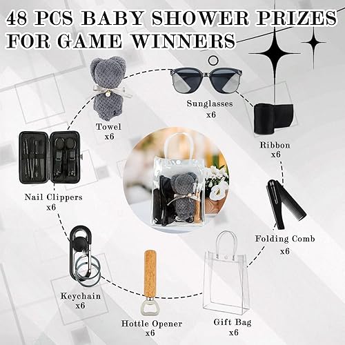 Miniatura 2 de 6 juegos de premios de baby shower para hombres, juegos de regalo para regalos divertidos para invitados para bodas y despedidas de soltera