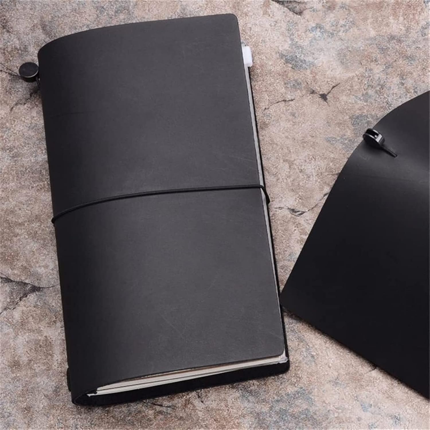 Cowhide Leather A6 Spiral Notebook Sketch Books Notepad Retro Loose-Leaf Planner Vintage Office School Supplies (Color : E, Size : Standard 220x125mm)