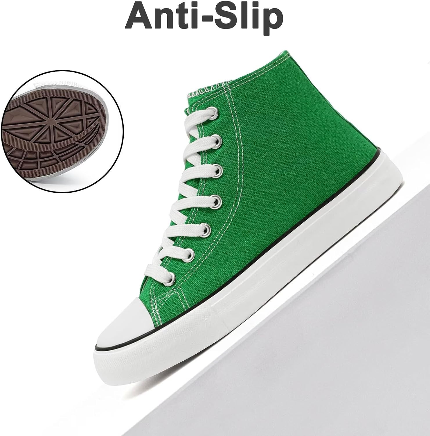 Women High Top Lace Up Casual Canvas Sneakers, Comfortable Lightweight Classic Fashion Tennis Shoes, Zapatillas Casual De Lona De Moda para Hombre Y Mujer - Image 5