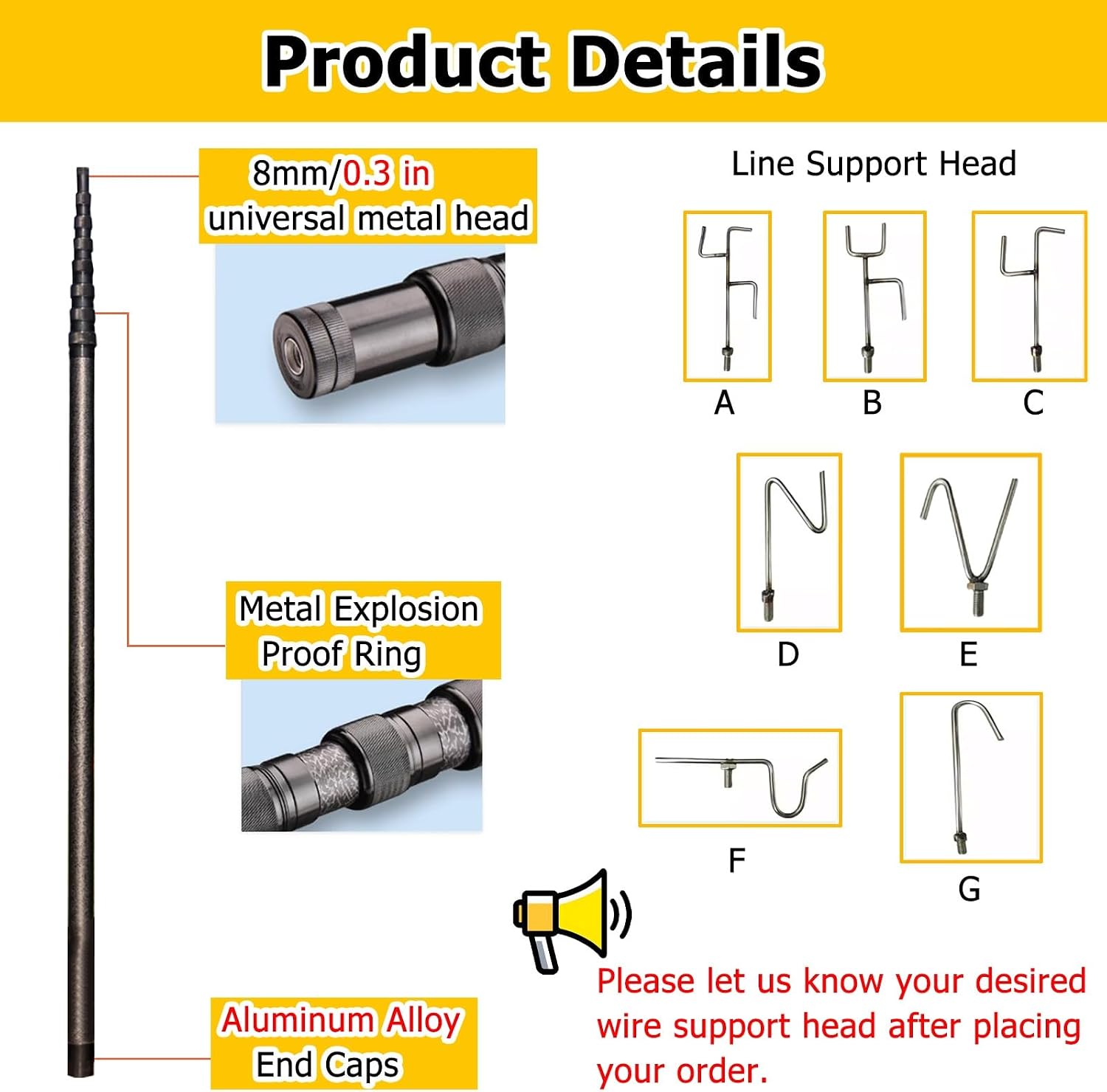 Retractable Insulated Support Pole, Outdoor Electrical Safe Pull Rod, Heavy-Duty Flat Cable Organizer for Efficient Power Management image 3