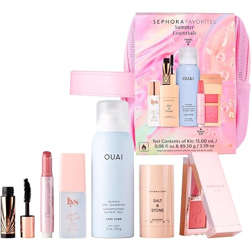 Sephora Favorites Summer Essentials Set with Ouai Dry Shampoo, Tarte Maracuja Lip Balm, Charlotte Tilbury Mascara