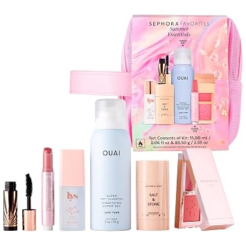 Sephora Favorites Summer Essentials Set with Ouai Dry Shampoo, Tarte Maracuja Lip Balm, Charlotte Tilbury Mascara