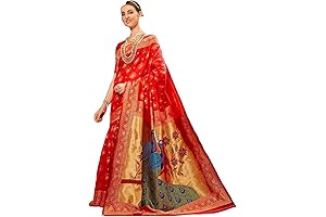 Magnificent Zari Detail Paithani Saree for Women