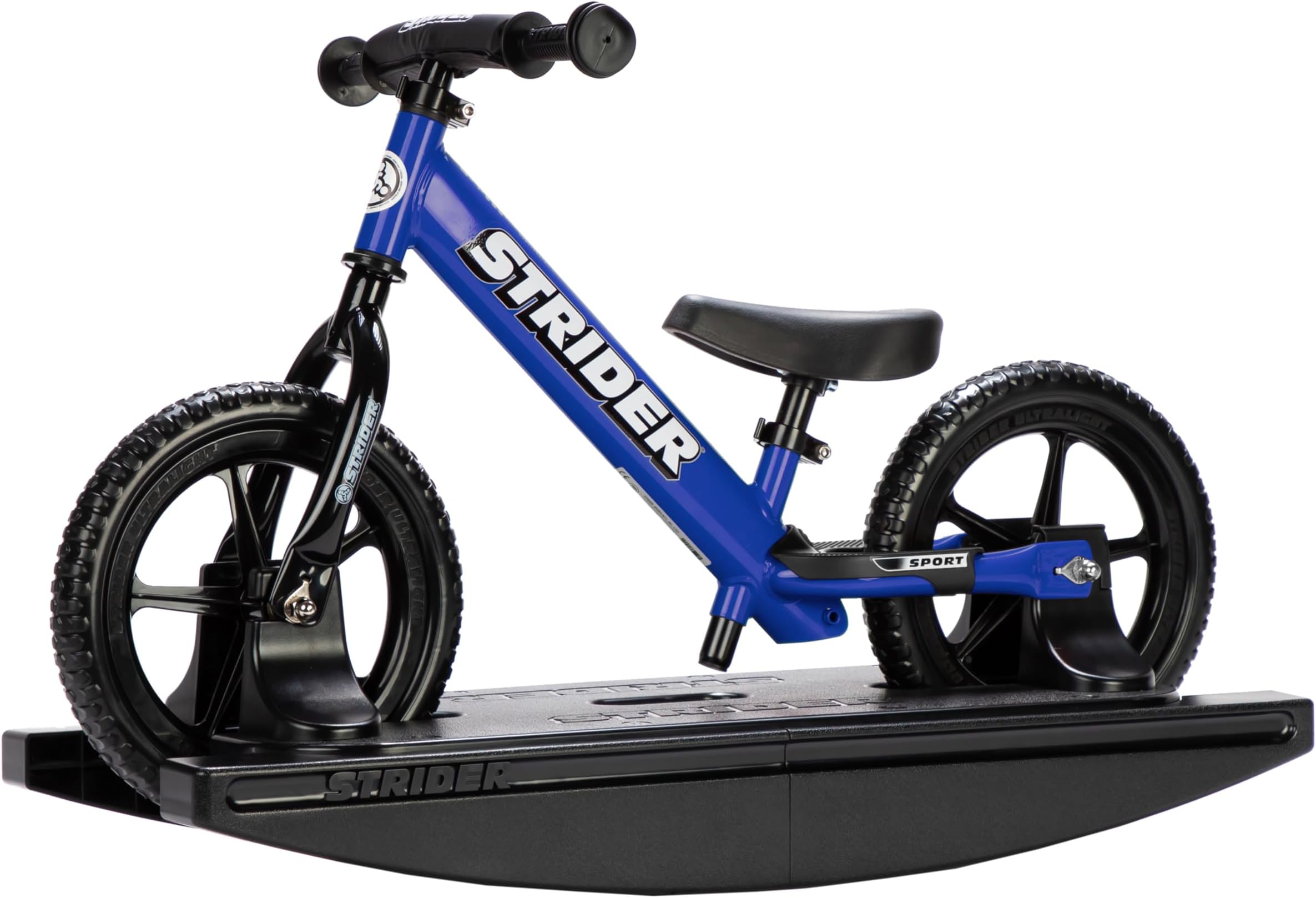 Strider Sport 2-in-1 Rocking Bike - Helps Teach Baby How to Ride a Balance Bicycle - for Kids 6 Months to 4 Years-Easy Assembly, Tool-Free Adjustments