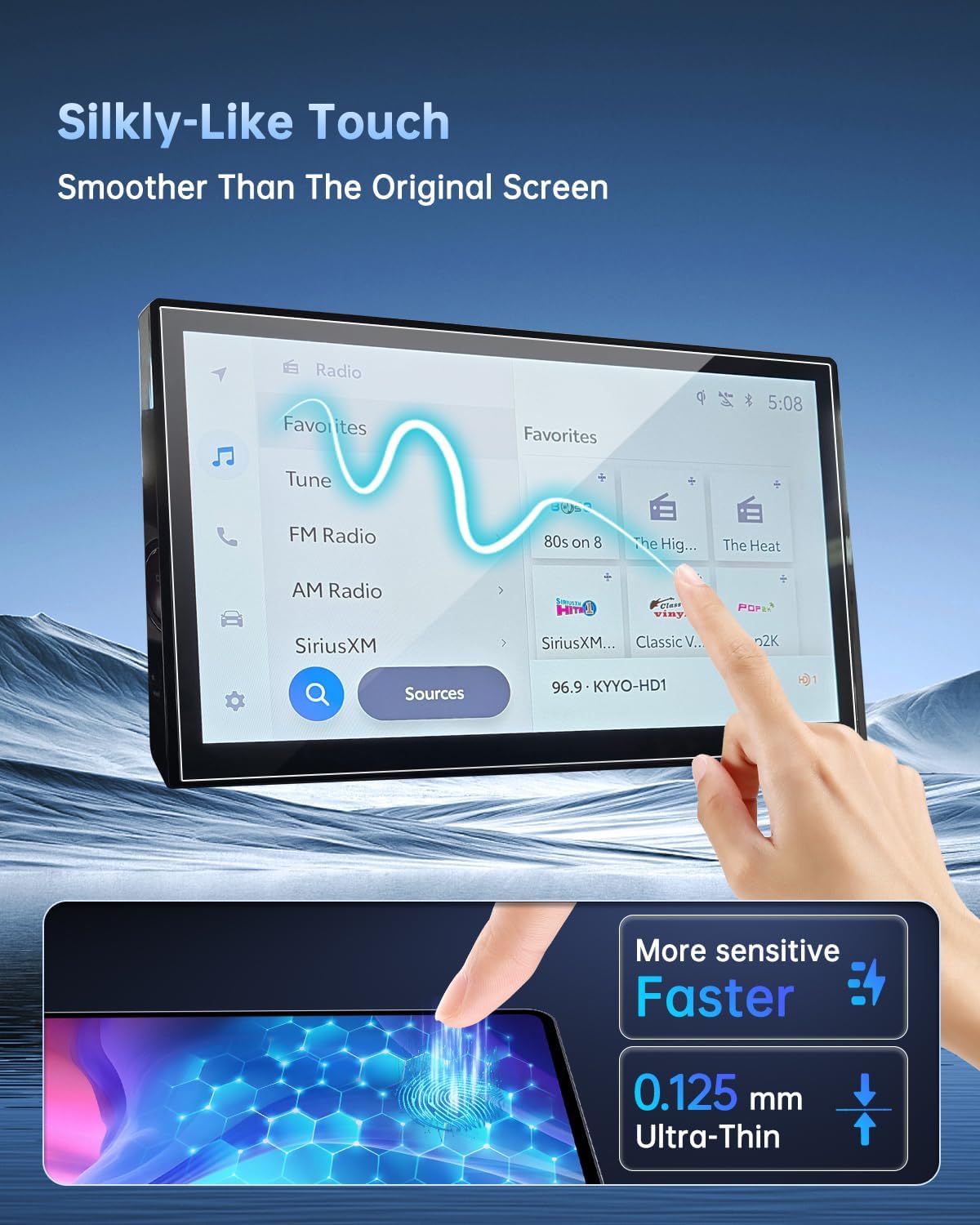 SHAOHAO 4PCS 2025 2026 Chevy Traverse Screen Protector for 2024 2025 2026 Chevy Traverse & Blazer EV & Equinox EV Accessories 17.7" Navi & 11" Dash HD Clear Anti Fingerprint Screen Saver