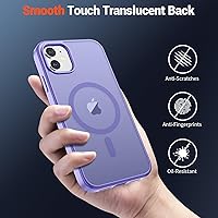 Vista 220 de SUPFINE - Funda magnética para iPhone 13 Pro Max (compatible con MagSafe), (protección contra caídas de grado militar de 10 pies), delgada, Negro