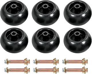 DICMIC 6Pcs Lawn Mower Anti Scalp Deck Wheel Kit Compatible with Bad Boy 022-5234-98 Exmark 103-3168 103-4051 103-7263 1-603299 & Many Bore 5/8” Wheel Size