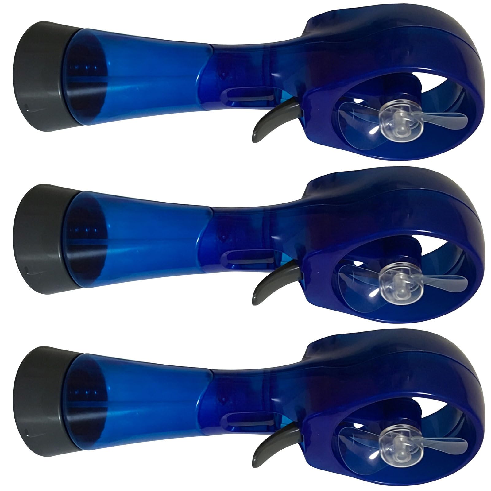 Tsynapter 3Pcs Handheld Fan Set Battery Operated for Beach Camping and Travel Face Misting Fan
