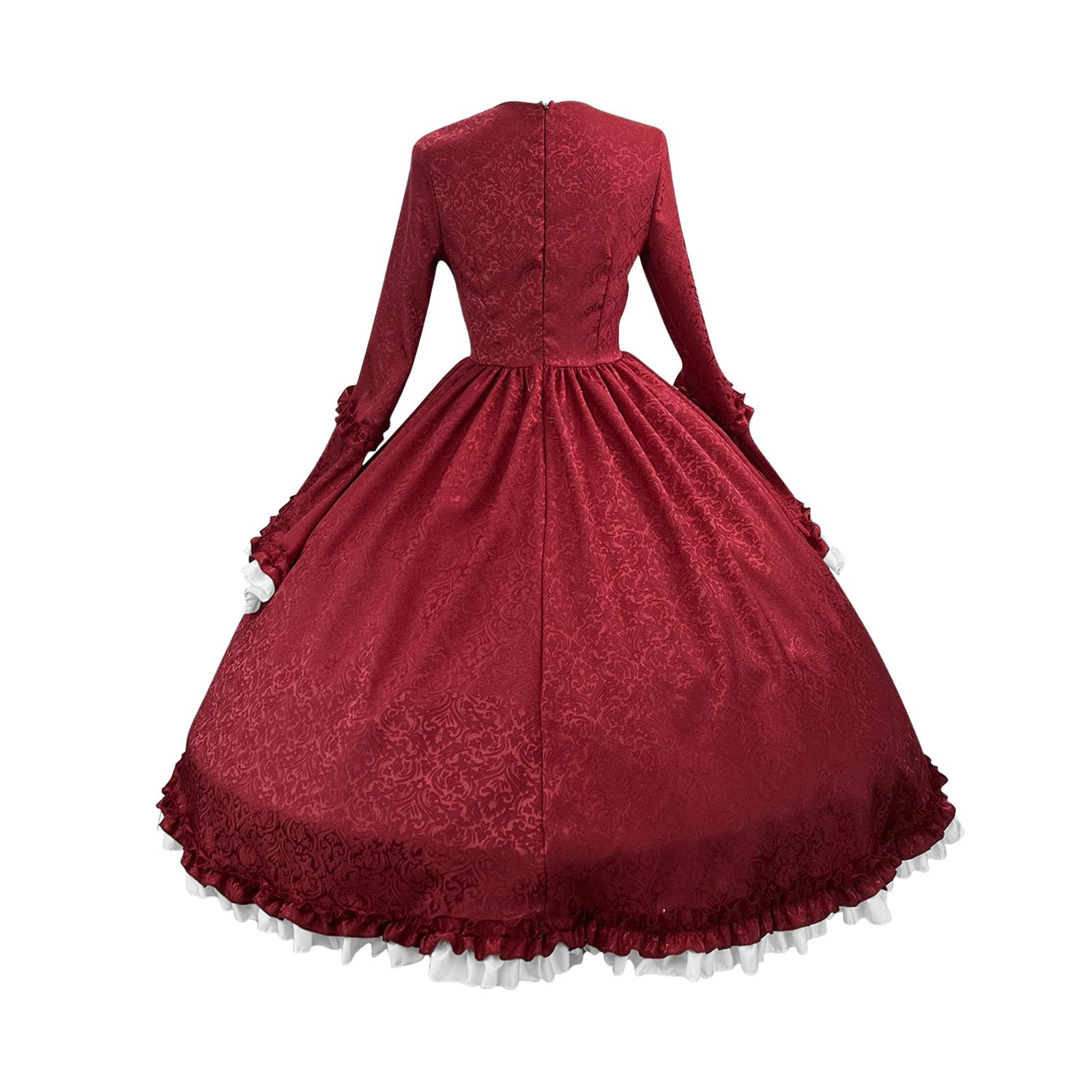 Renaissance Kleid Damen Mittelalter Gothic Kostüm Cosplay Corsagenkleid | Swing Steampunk Kleider, Viktorianisches Kleid, Trompetenärmel Outfit,Korsett Dress,Karneval Halloween Maxikleid