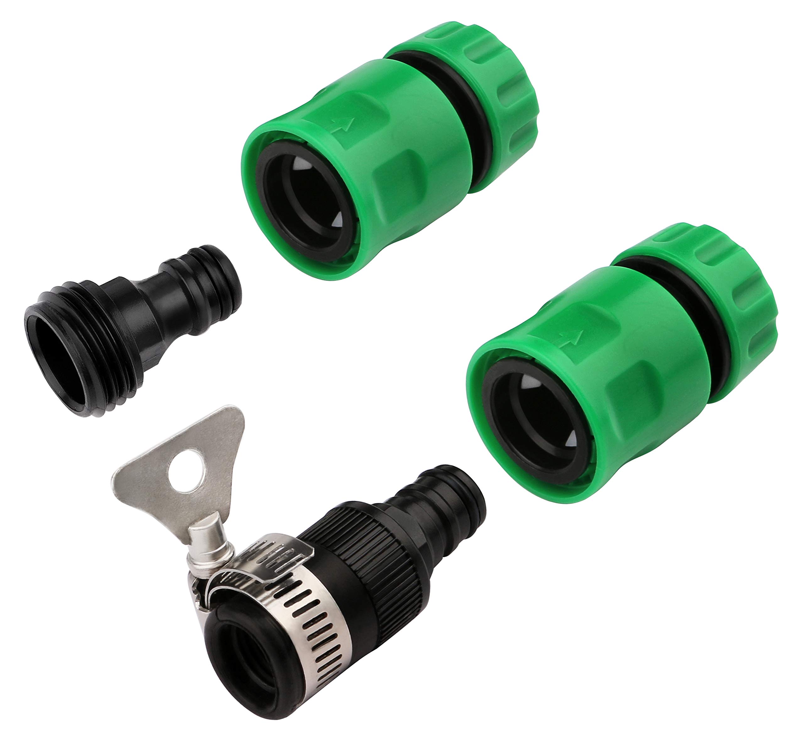 KattoolHose Nozzle Connector, Garden Water Hose Kit, Water Nozzle Connector Sprayer Quick Connect for Watering Lawn Plants, Car wash, Showering Pets