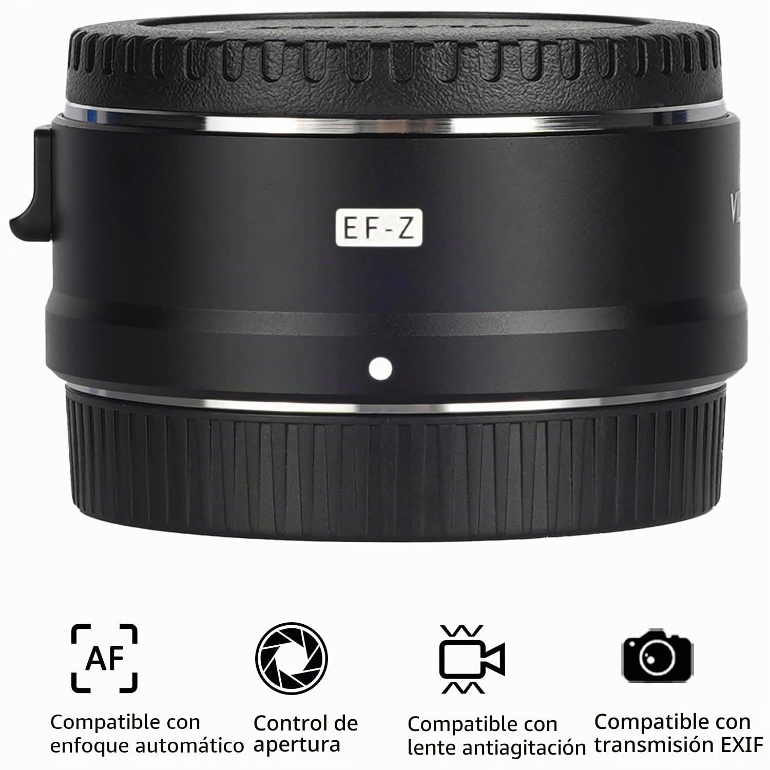 EF-Z Adaptador de Lente metálica de Enfoque automático Compatible con Canon Lente de EF/EF-S a cámara de Montaje Z NIK0N Z5 Z6 Z7 Z8 Z9 Z30 Z50 Zfc
