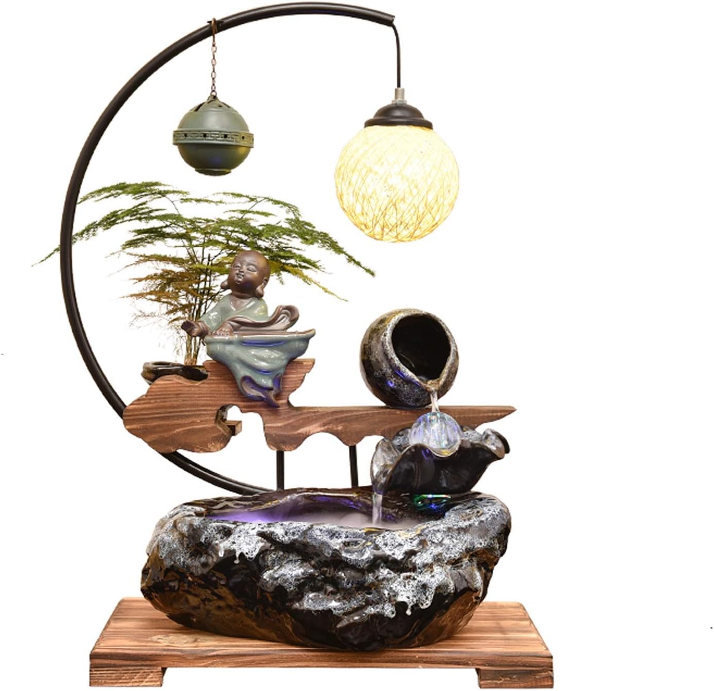 Incense Burner Ceramic Backflow Incense Burner Household Backflow Incense Cone Holder Burner Waterfall Incense Burner Creative Backflow Incense Burner Ornaments Incense Holder (Color : A)