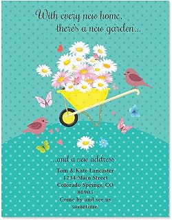 Colorful Images Home and Garden Personalized New Address Postcards, Set of 24 Moving Announcements, 5-¼ x 4 inches