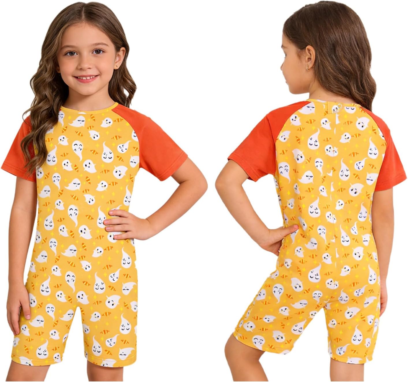 Loyan Toddler Girls One Piece Cute Romper Wide Leg Short Jumpsuit Loose Overalls Baggy Plain Playsuit