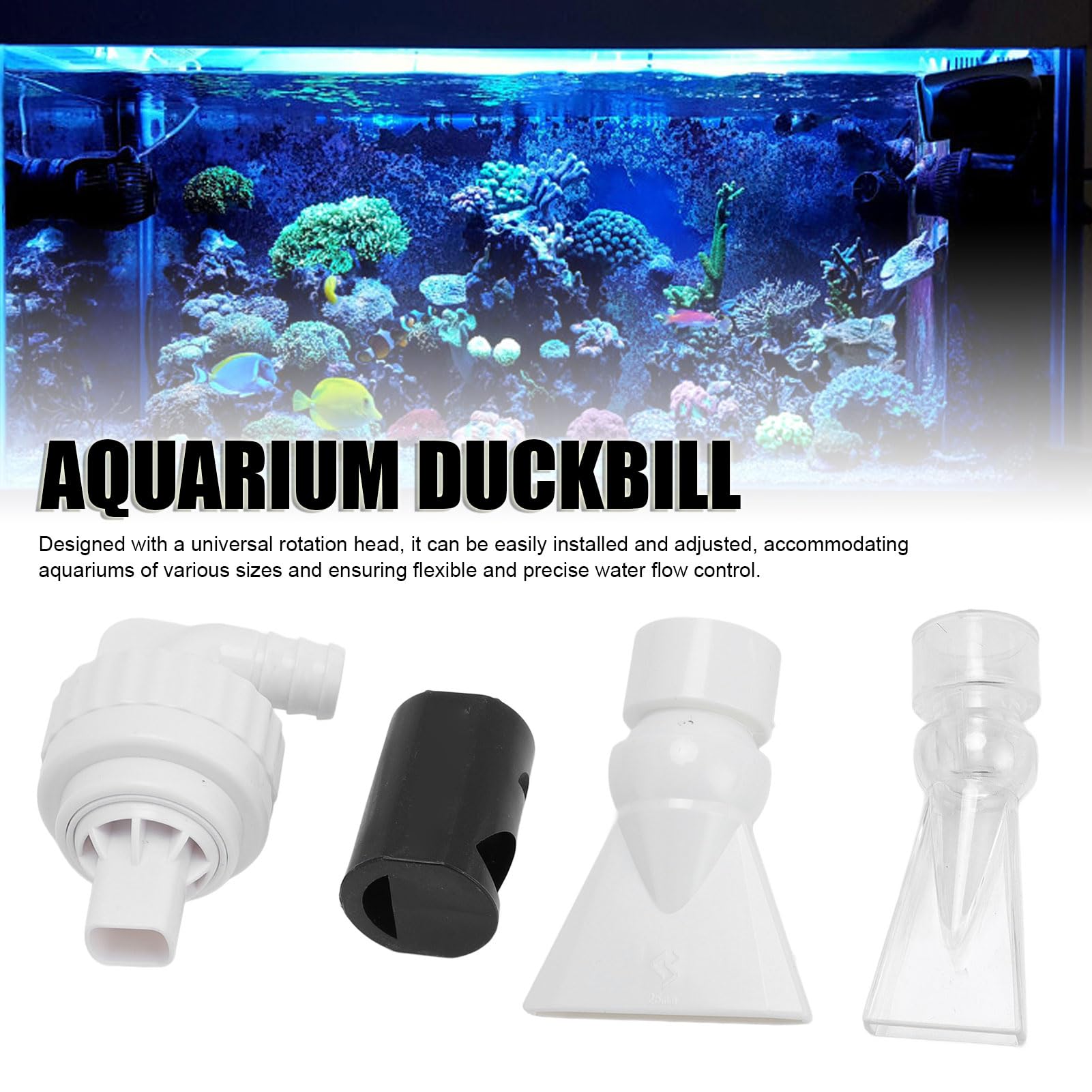 Duckbill Design Aquarium Water Outlet Kit with Rotating Head - Image 2