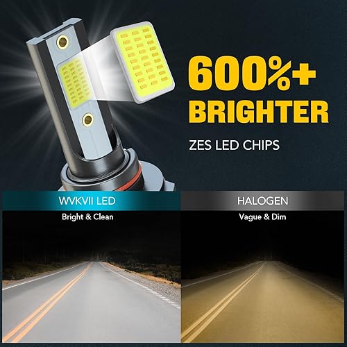 Miniatura 4 de WVKVII Compatible con bombillas LED Toyota Corolla 2009-2013 Combo 9005HB3 de haz alto + haz bajo 9006HB4 + bombillas antiniebla H11, 6000 K blanco