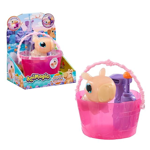 Animagic - Animagic let's glo capibara de cuerpo blandito y spa con asa