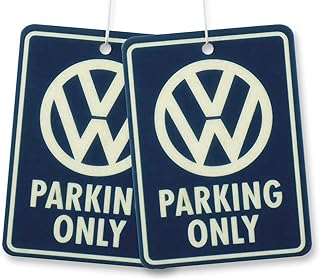 VW Collection Volkswagen Air Freshener, Room Freshener, Deodorizer for Cars T1 Bus Campervan Motif (Fresh/Blue/Set of 2)