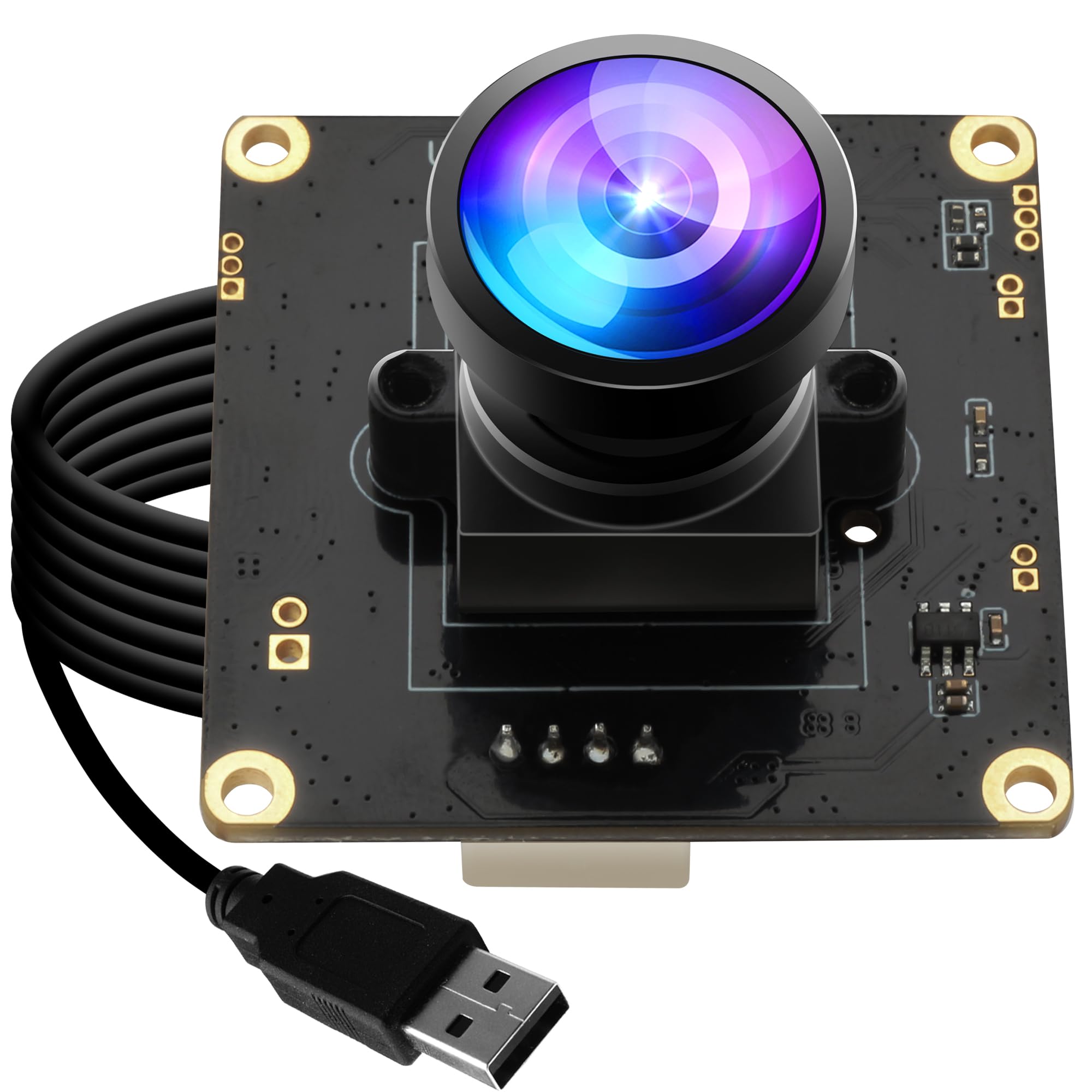 Amazon.co.jp: ELP 0.0001Lux Starvis USBカメラモジュール 広角 1080P
