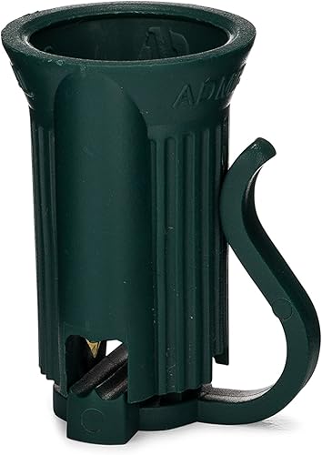 Holiday Lighting Outlet C7 SPT-1 - Enchufes de repuesto, color verde, paquete de 100