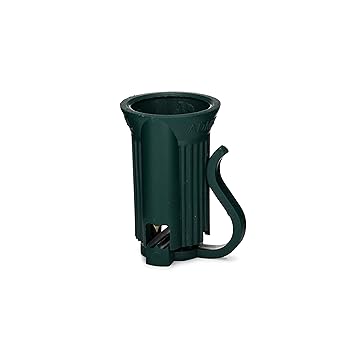 Holiday Lighting Outlet SPT-1 C9 Replacement Socket - 25 Pack, Green ...