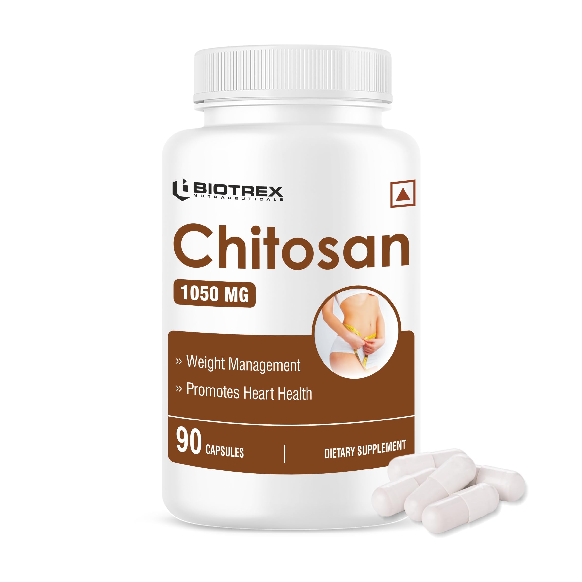Biotrex Nutraceuticals Chitosan 1050mg, Healthy Weight Management, A Natural Source of Marine Fiber - 90 Capsules-picture-10