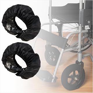 Cubierta para ruedas de 6 pulgadas/8 pulgadas, protege suelos, alfombras, ruedas, neumáticos, fundas antideslizantes para ruedas delanteras, accesorios de repuesto para sillas de ruedas, 2 piezas (8