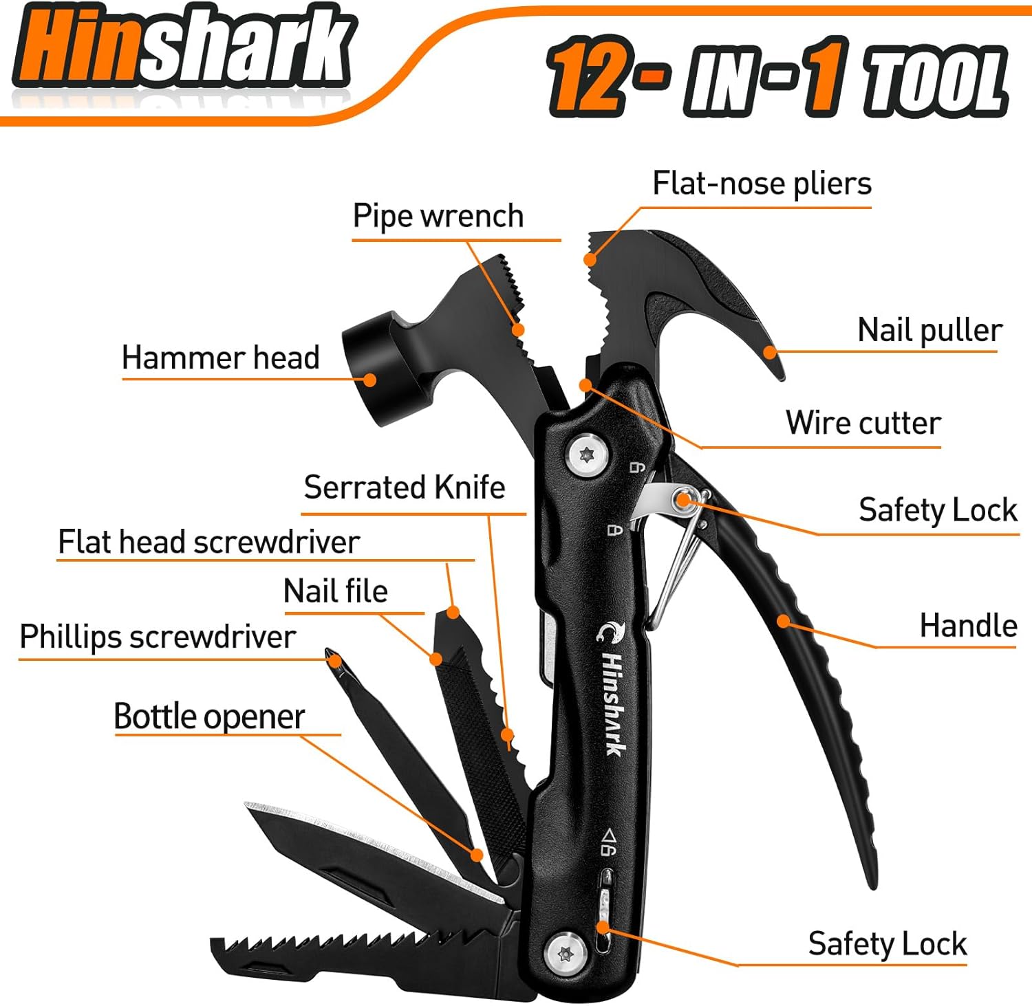 Hinshark 12-in-1 Multitool: Das perfekte Geschenk für Männer!