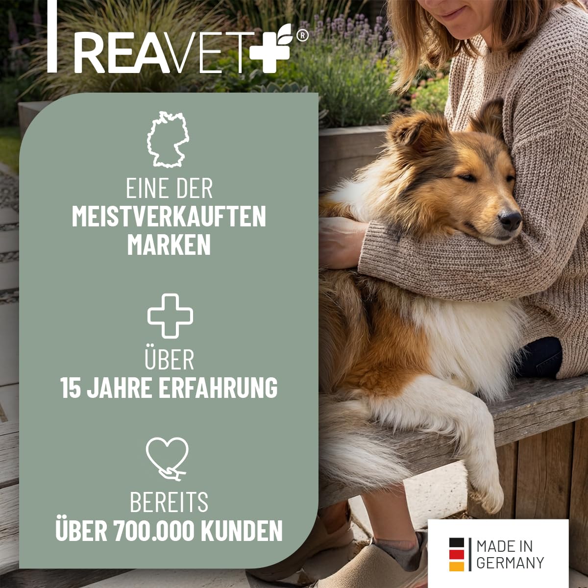 Comprimés de Zinc ReaVET pour Chiens 120 pièces - Haute Dose de vitamines C et E - comprimés de Zinc Plus vitamines pour Peau sèche, Perte de Poils