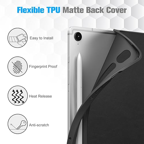 Miniatura 4 de Fintie Funda para Samsung Galaxy Tab S9 FE 5G de 10.9 pulgadasGalaxy Tab S9 de 11 pulgadas 2023 con soporte para S Pen, visión multiángulo, carcasa