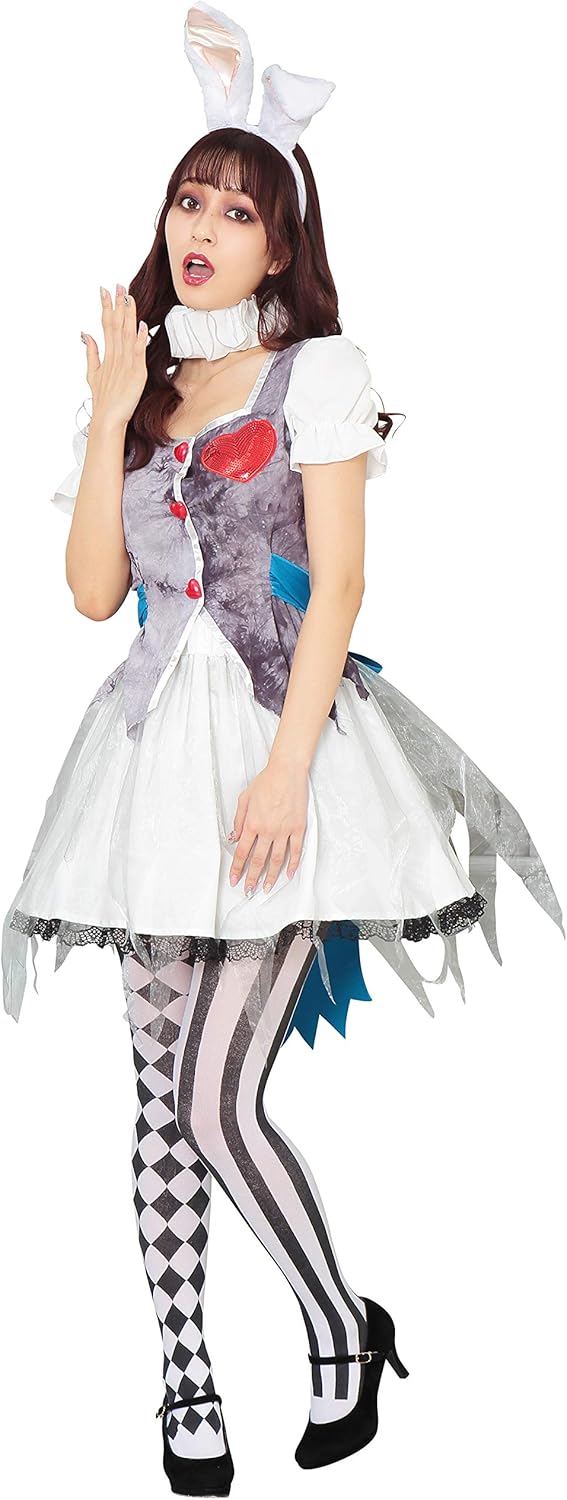 クリアストーン(Clearstone) ゴシック コスプレ ハロウィン ラビット レディース ホワイト クリアストーン(Clearstone) ゴシック コスプレ ハロウィン ラビット レディース ホワイト