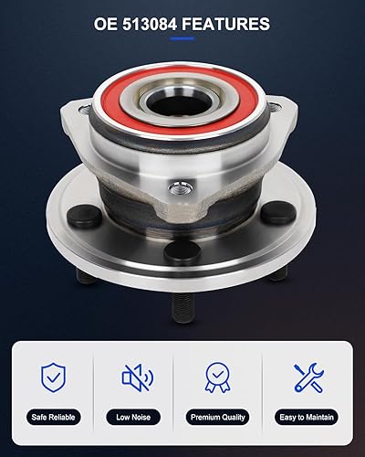 Miniatura 3 de ECCPP Rodamiento de rueda delantera y montaje de cubo para Jeep para Cherokee Comanche Grand para Cherokee Grand Wagoneer TJ Wagoneer Wrangler 2.5L