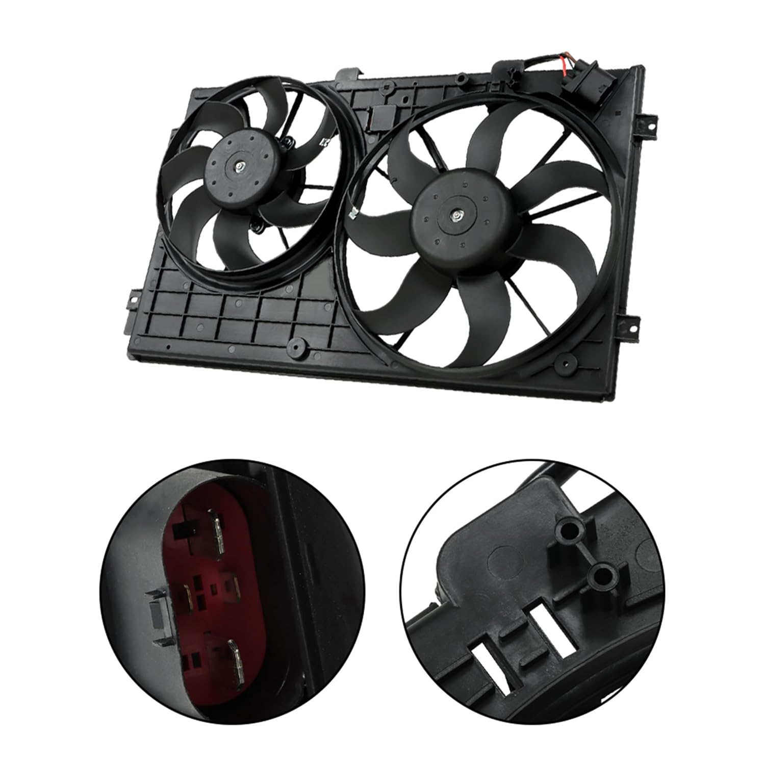 radiator cooling fan replacement for a3 8p1 2003 05-2012 08 1k0121207bb9b9 1k0959455et 1j0121205bb41 1c0959455c
