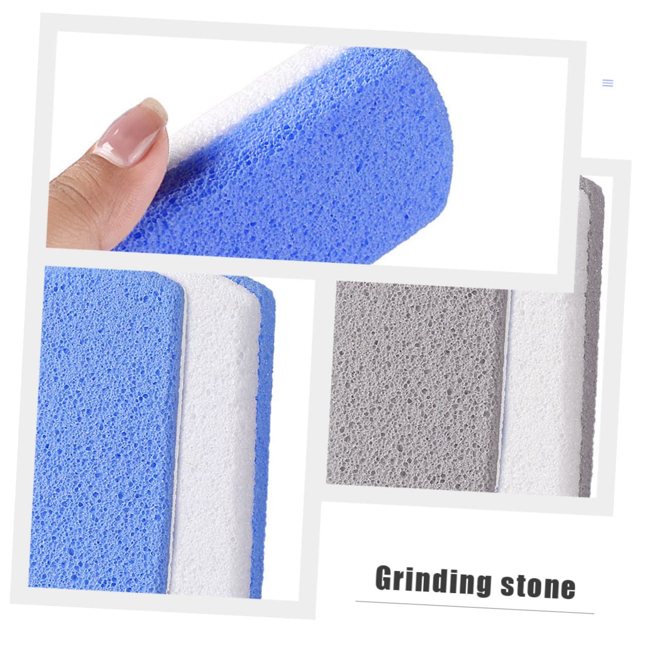 POPETPOP 16stücke Fußpflege Exfoliationswerkzeugen Effektive Hornhautentferner Und Fußfeilen Für Gesunde Füße Wiederverwendbar Und Modernem Design Grauweiß Und Blauweiß