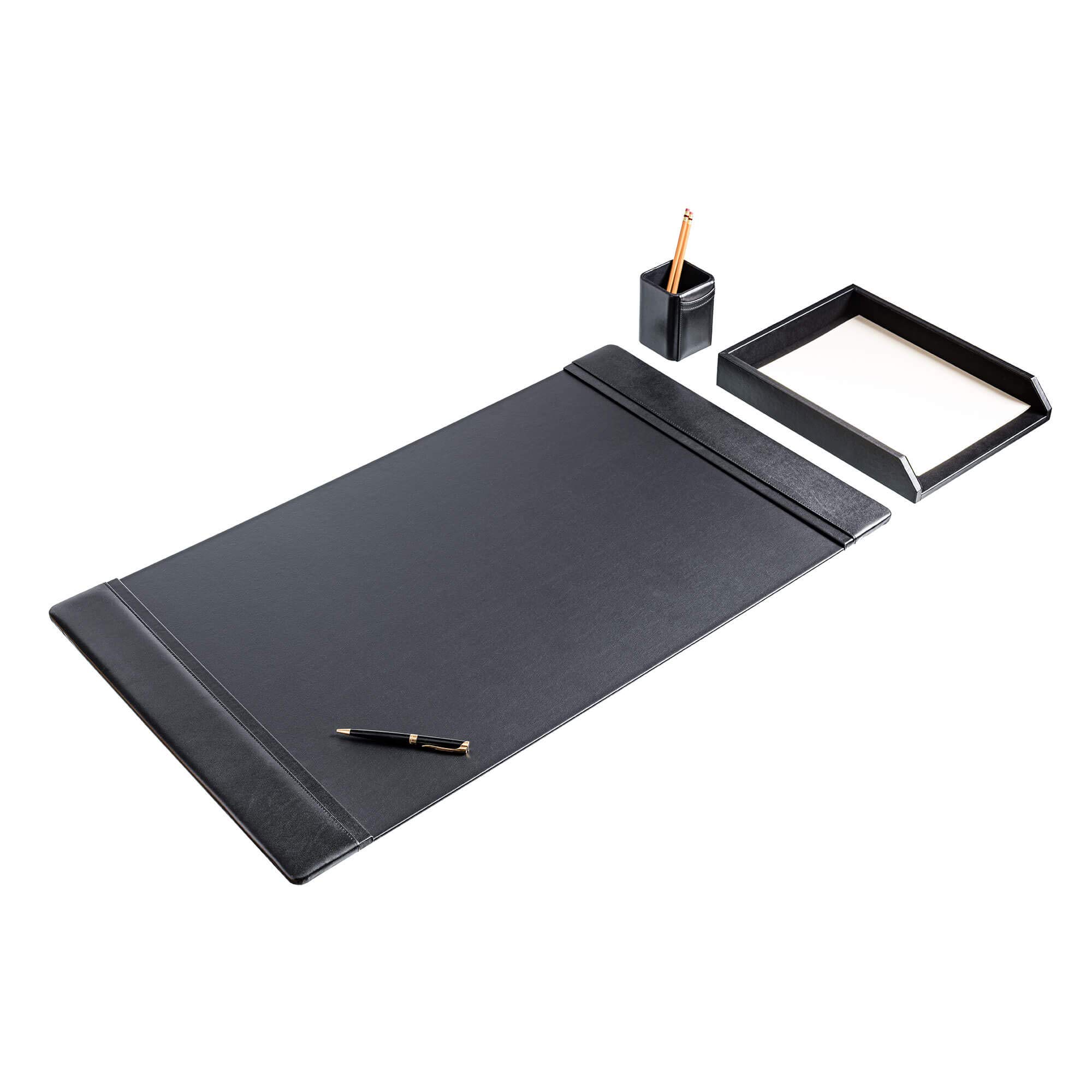 Dacasso Set da scrivania con Cuscino, Nero, 34 x 20, Pezzi