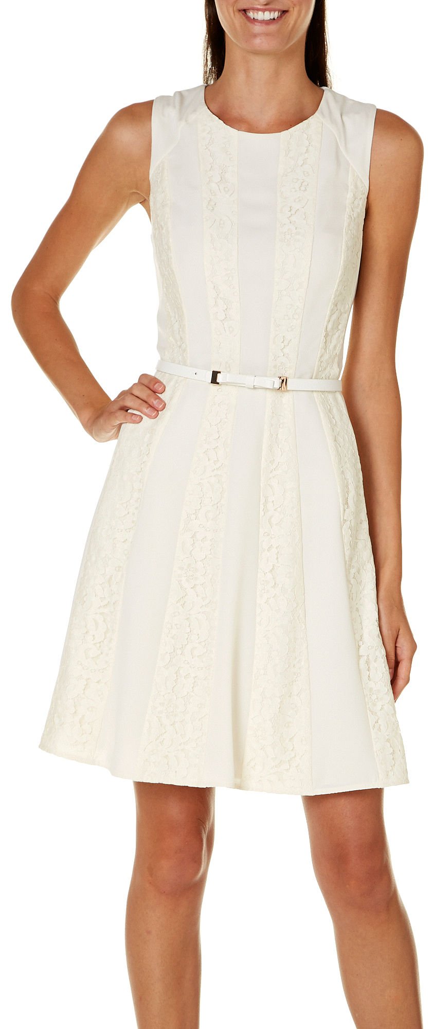 Jessica Simpson Women's Lace Detail Fit & Flare