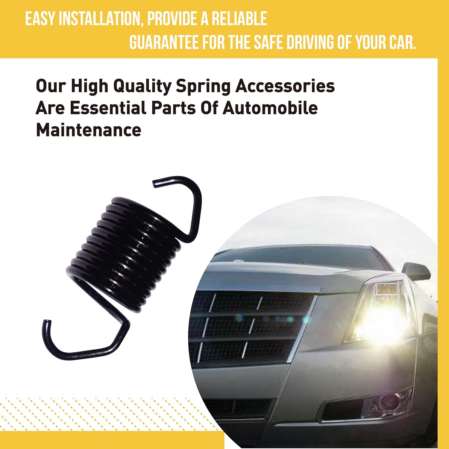459461 Left & Right Headlight Adjustment Springs for Chevy Express, Cadillac, GMC, Oldsmobile - Durable & Easy Install