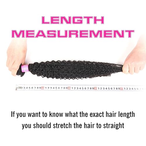 Miniatura 10 de Original Queen 100% cabello humano virgen brasileño sin procesar, rizado, 4 paquetes de extensiones de cabello rizado profundo, longitud mixta (28,