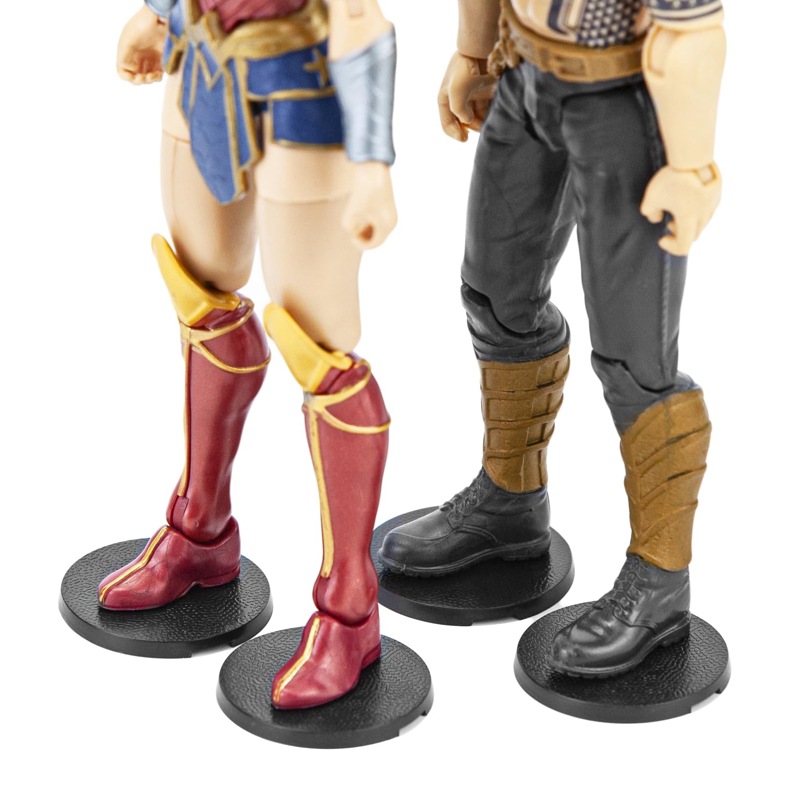 NC EBCO 50 Pieces 6 i Action Figure Stand Bases,Display Stands Round Figure Stand Miniature Base,Compatible with 1/12 Scale Marvel Legends /DC/ GI Joe/ MOTU Figure Toy