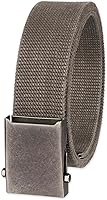 Columbia Men's Military Plaque Buckle Cotton Fabric Belt - 42" One Size Fits Most, Outdoor & Everyday Casual Wear