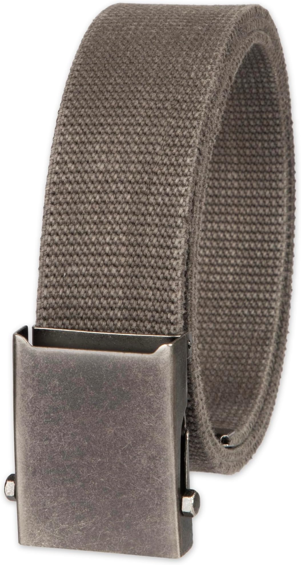Men's Military Plaque Buckle Fabric Belt- One Size 42" Length - Everyday and Outdoor Wear