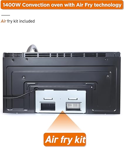 Vista 73 de COMMERCIAL CHEF Microondas de 0.7 pies cúbicos con 10 niveles de potencia, microondas de 700 W con pantalla digital, con cerradura de puerta de Negro