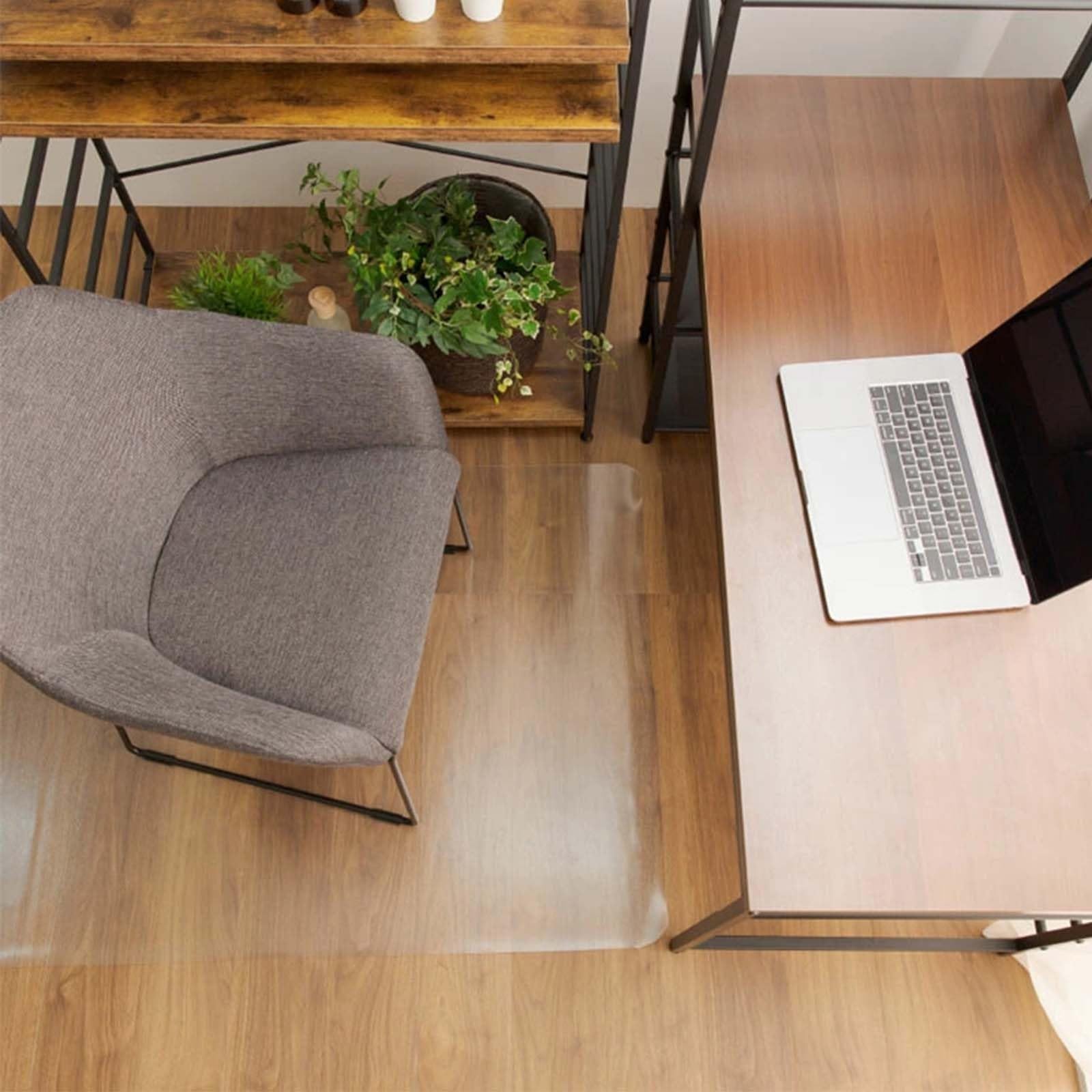 Tapis de chaise en plastique durable de 160 cm x 160 cm anti-rayures